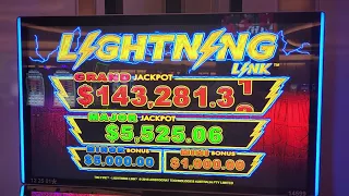 $250 BET BIG WIN LIGHTNING LINK TIKI FIRE FREE SPINS - HARD ROCK HOLLYWOOD HIGH LIMIT $1 Denom