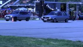 Opel Corsa vs. Golf 2 1/4 Meile