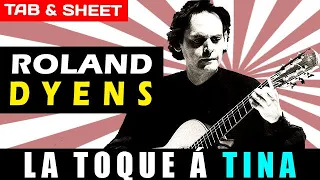 TAB/Sheet: La Toque a Tina (No. 9 of 100 de Dyens)  by Roland Dyens [PDF + Guitar Pro + MIDI]