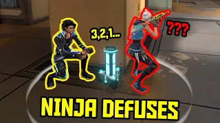 Ninja defusing when they least expect it…