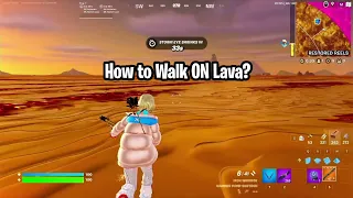 How to Walk on Fire/Lava in Fortnite Chapter 5 Season Midas Presents: 2 Floor is Lava LTM