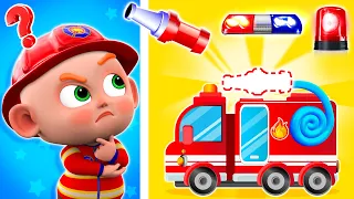 Fire Truck, Police Car, Ambulance 🚒🚓🚑 | Rescue Little Baby 👶🏻🍼 |  NEW✨Nursery Rhymes For Kids