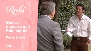 Rubí 2/4: Genaro prueba que Héctor no provocó que Rubí perdiera a su bebé | C-58 | tlnovelas