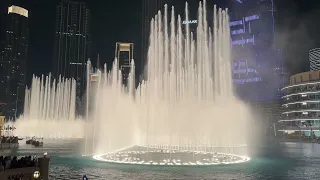 Walk and watch with me in Dubai UAE / Night Walk in your free time / BURJ KHALIFA FOUNTAIN SHOW