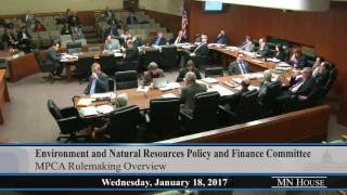 House Environment and Natural Resources Policy and Finance Committee  1/18/17