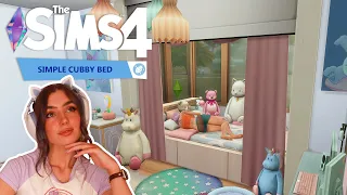 Simplified Cubby Hole Bed │ Fully Functional │ Sims 4  │ No CC │ Building Tutorial