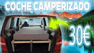 Como CAMPERIZAR vehículo con POCO DINERO (30€) ⛺️🌻