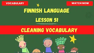 Cleaning Vocabulary in finnish |Finnish language lesson for beginners| Finnish language 2023|Finnish