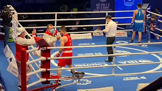 Shahboz Haitov🇹🇯 vs 🇰🇬Toktosun Uulu полуфинал Чемпионат Азии U22 Tashkent 2022