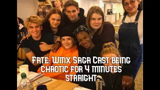 Fate: The Winx Saga Cast being chaotic for 4 minutes straight