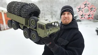 HIGH END MILITÄR LKW kann erstaunlich viel LAST tragen! - (Unboxing und Testfahrt im SCHNEE)