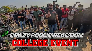 Kawasaki Ninja H2 Ke Sath College Entry Me Kuch Aisa Hua🥵| Crazy Public Reaction 😍|