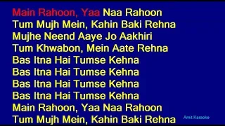 Main Rahoon Ya Na Rahoon - Armaan Malik Hindi Full Karaoke with Lyrics