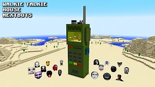 SURVIVAL WALKIE TALKIE HOUSE WITH 100 NEXTBOTS in Minecraft - Gameplay - Coffin Meme