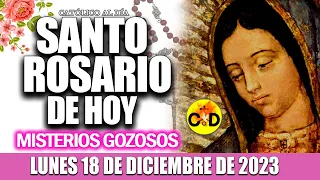 EL SANTO ROSARIO DE HOY LUNES 18 DE DICIEMBRE de 2023 MISTERIOS GOZOSOS EL SANTO ROSARIO MARIA