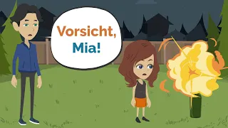 Deutsch lernen | Mia hat einen Unfall! | Wortschatz und wichtige Verben