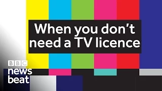 When you don't need a TV licence | BBC Newsbeat