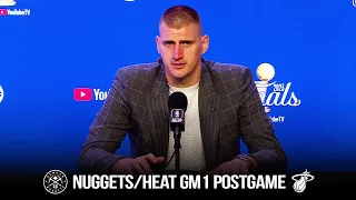 Nikola Jokic Reacts To Nuggets/Heat Game 1 | 2023 NBA Finals