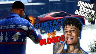 GTA5 BLUEFACE CRIPS VS BLOODS EP.1 "Respect My Crypn"