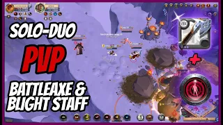 Albion Online | Duo PVP | Diving Static Group DG | I Fought a Group With No Skills in My Boots