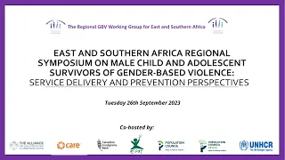 {Symposium on Male Child and Adolescent Survivors of GBV} Setting the Stage: What does Data Tell Us