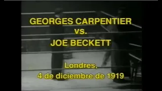 Georges Carpentier vs Joe Beckett (en español)