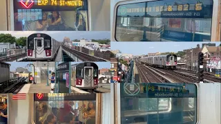 ⁴ᴷ⁶⁰ ᴴᴰᴿ (7) and (7X) Train Station Re-enhancement Service Change Action Along the Flushing Line