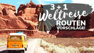 3 + 1 ultimative Weltreise Routen Vorschläge 🌍✈️ für 6 Monate, 1 Jahr & 1,5 Jahre Weltreise Planung