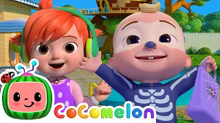 Trick or Treat Song | CoComelon | Sing Along Songs for Kids | Moonbug Kids Karaoke Time