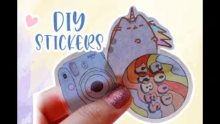 DIY easy stickers WITHOUT sticker paper ✨💫// super aesthetic 🌸