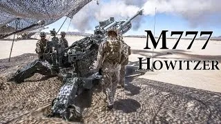 US Marines Heavy Artillery Fire M777 155mm Howitzers in Action