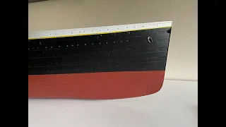 Trumpeter Titanic 1:200: Painting the hull and modifications.