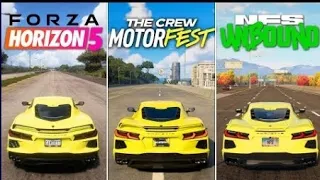 gamebest.The Crew Motorfest vs Forza Horizon 5 vs NFS Unbound - Physics and Details Comparison