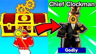 Ich Habe GODLY CHIEF CLOCKMAN FREIGESCHALTET In Toilet Tower Defense! (SELTEN)