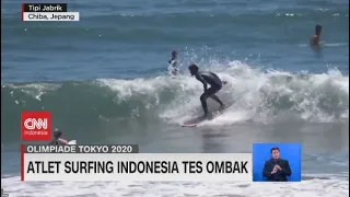 Atlet Surfing Indonesia Tes Ombak