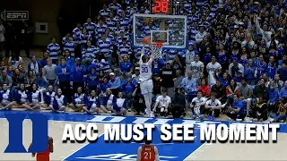 Kyle Filipowski Looking Like A Duke DB, Picking Off A Pass And Getting A Score | ACC Must See Moment