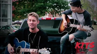 Brett Young acoustic performance of 'Let's Get It On',  Marvin Gaye for KTTS