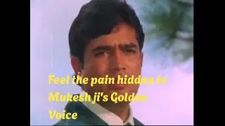 Jis Gali Me Tera Ghar Na Ho (Sad) //Mukesh