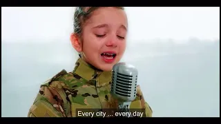 9years Old Ukrainian Girl Sing for Peace