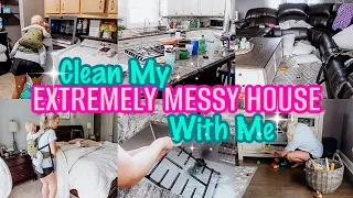 *NEW* EXTREMELY MESSY HOUSE CLEAN WITH ME-INSANE CLEANING MOTIVATION-JESSI CHRISTINE