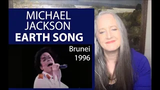 Michael Jackson -  Earth Song | Live Brunei 1996 - Voice Teacher Reaction