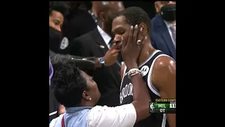 Kevin Durant goes over to hug his mom after Game 7 ❤️ | #Shorts