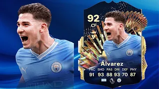 FC 24: JULIAN ALVAREZ 92 TOTS PLAYER REVIEW I FC 24 ULTIMATE TEAM