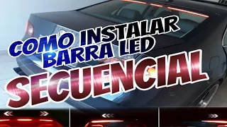 COMO INSTALAR BARRA LED SECUENCIAL