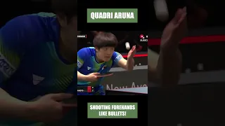 Quadri Aruna FOREHAND CAN PUNCH THROUGH WALLS! #shorts #tabletennis