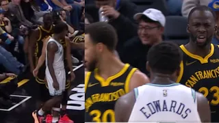 DRAYMOND GREEN FIGHTS ANTHONY EDWARDS! TELLS HIM "GET THE F*CK OUTTA HERE! U SOFT!"