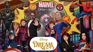 MARVEL DAY AT SEA on Disney Dream Cruise I Superheroes, Programming, Shows, Fireworks & Special Menu