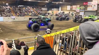 Jurassic Attack Freestyle Monster truck nitro tour 2024 (Saturday Afternoon)