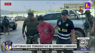 Integrantes de Sendero Luminoso fueron capturados por la Policía