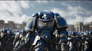 9,000,000 MORDOR & ORK ARMY vs SPACE MARINE WALL DEFENSE - WARHAMMER 40K - UEBS 2